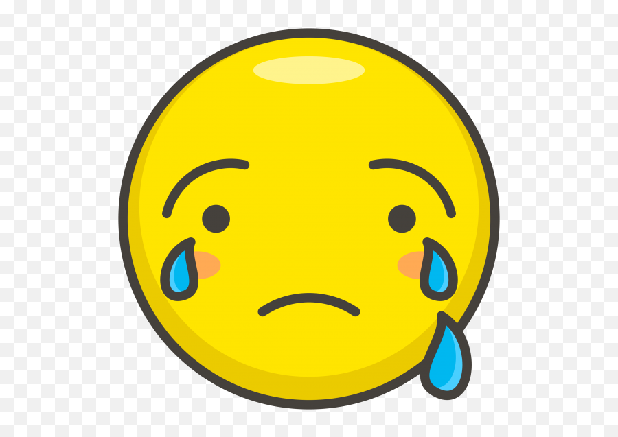 Crying Face Emoji Clipart - Sad Transparent Smiley Face,Hurt Emoji