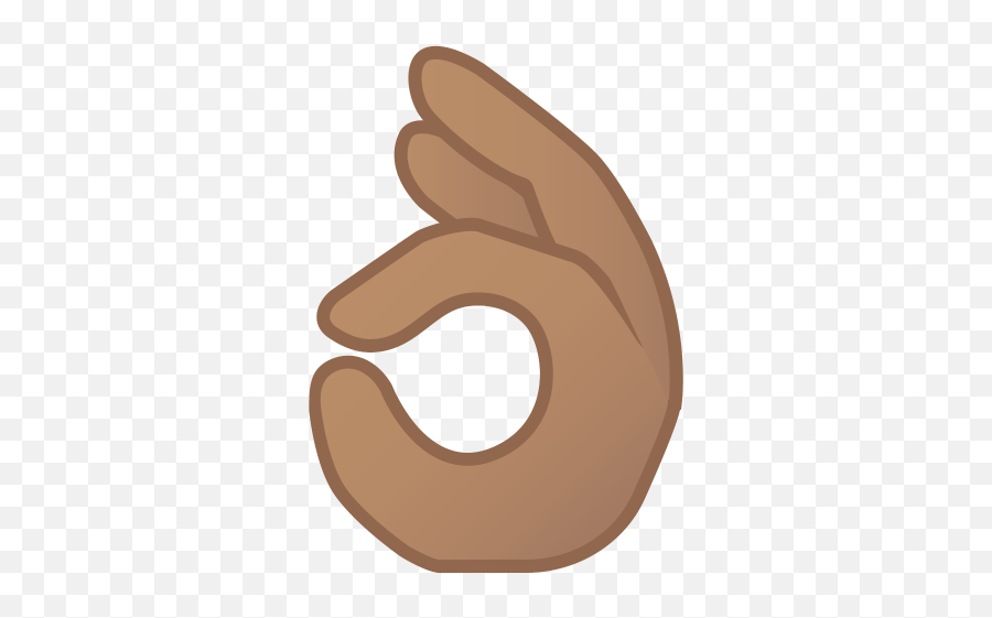 Ok Hand Medium Skin Tone Icon - Ok Hand Emoji Transparent Background,Ok 100 Emoji