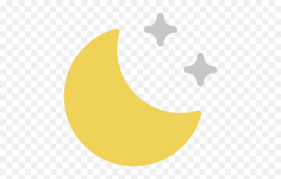 Moon Icon Png At Getdrawings - Crescent Emoji,Moon And Stars Emoji