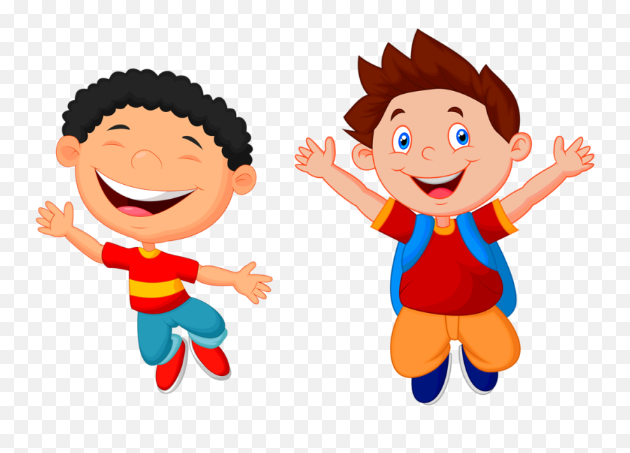 Energetic Child Clipart - Transparent Happy Kids Png Emoji,Energetic Emoji