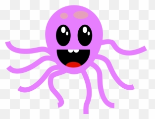 Pink Marine Invertebrates Emoticon Png Clipart - Clip Art Emoji,Octopus Emoji