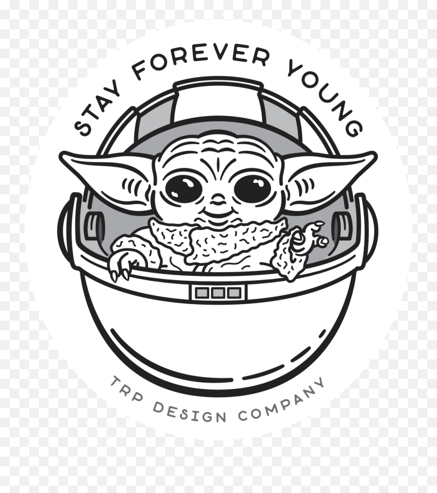 How To Draw Baby Yoda Face - Baby Yoda Sticker Png Emoji,Timbs Emoji