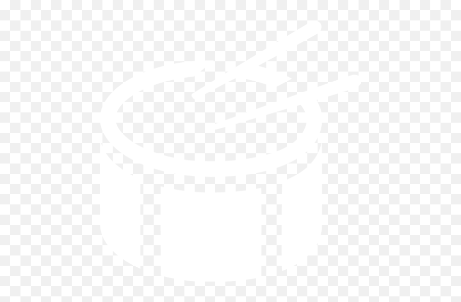 White Side Drum Icon - Free White Music Icons Drums Icon Png White Emoji,Drum Emoticon