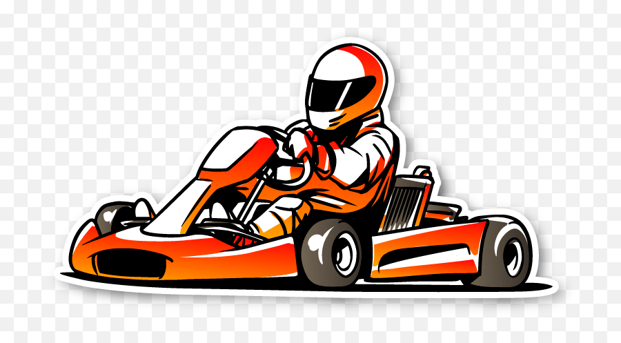 Familyfun Orangegocart - Go Kart Racing Icon Clipart Full Go Kart Vector Art Emoji,Racecar Emoji