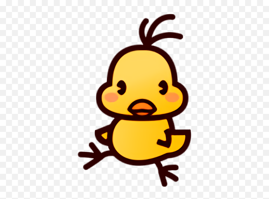 Easter Cartoon Yellow Animation For Easter Day For Easter - Emoji,Bird Finger Emoji