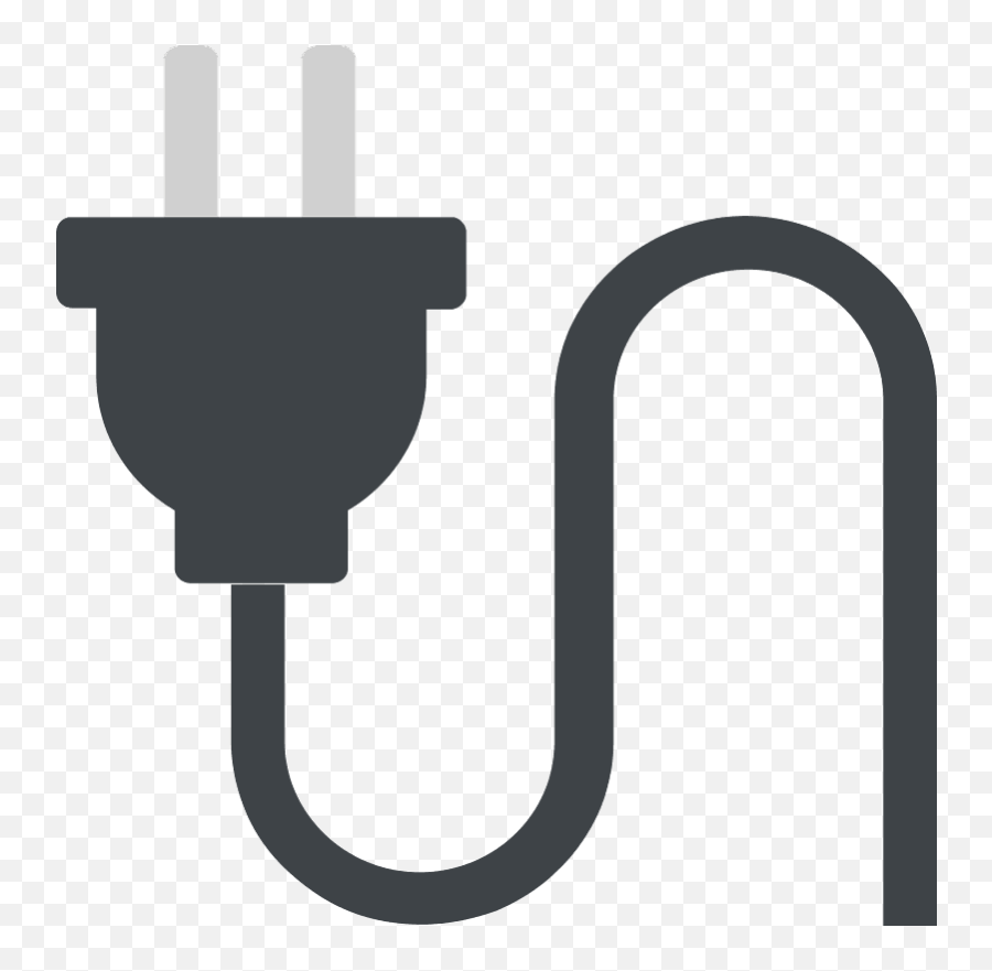 Electric Plug Emoji Clipart - Electrical Emoji,Electricity Emoji