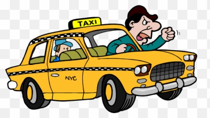 Angry Taxi Driver Cartoon Clipart - Taxi Driver Cartoon Png Emoji,Taxi Emoji