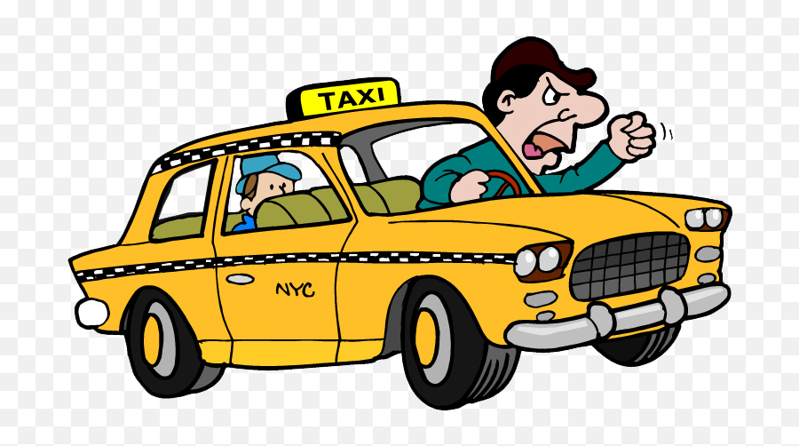 Angry Taxi Driver Cartoon Clipart - Taxi Driver Cartoon Png Emoji,Taxi Emoji