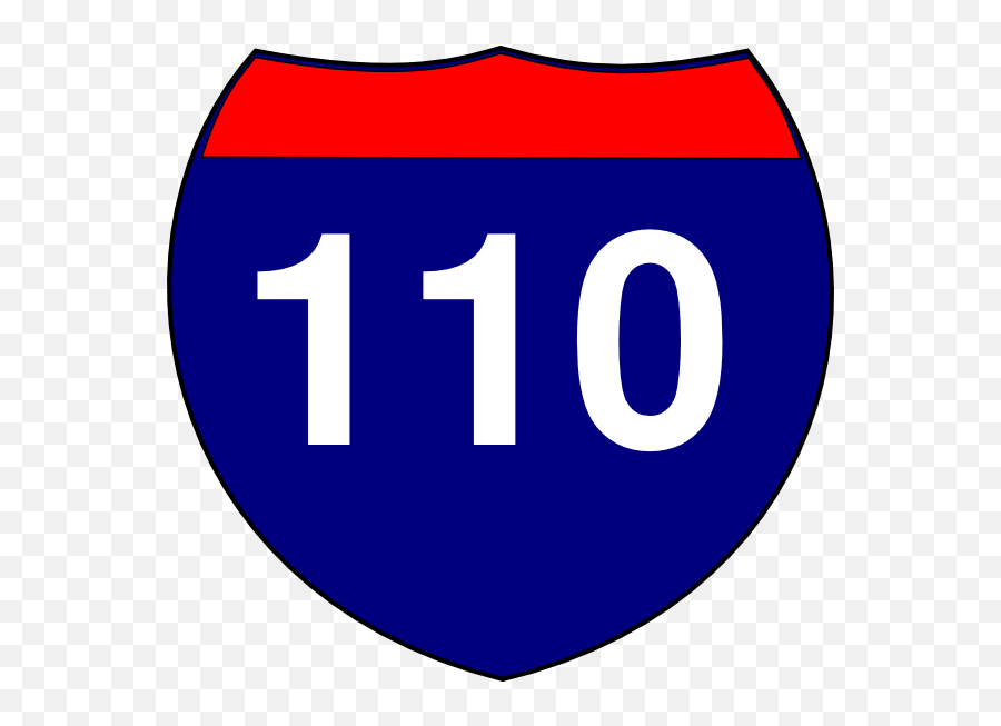 Highway Clipart Freeway Sign - Number 110 Clip Art Png Monterey Bay Aquarium Emoji,Highway Emoji