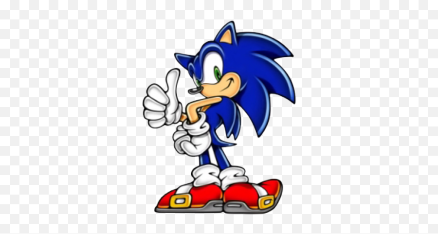 Sonic With Thumbs Up Psd5835 - Sonic Advance Emoji,Sonic The Hedgehog Emoji