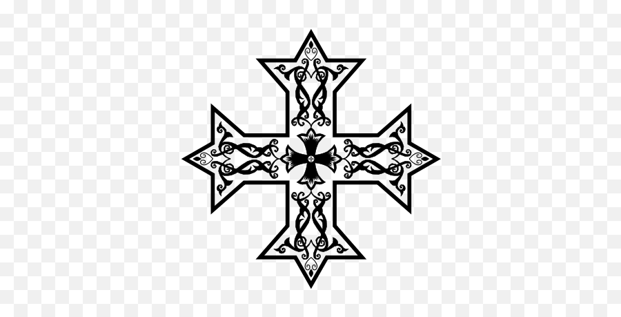 Crosses Vector Coptic Cross Transparent - Coptic Cross Png Emoji,Orthodox Cross Emoji