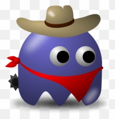 Bandit Vector Blue Transparent Png - Pacman Baddies Emoji,Bandit Emoji