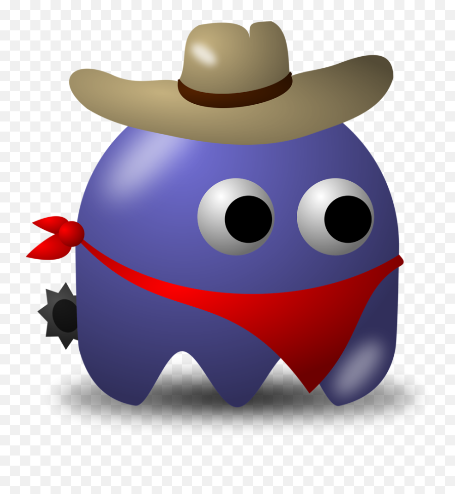 Bandit Vector Blue Transparent Png - Pacman Baddies Emoji,Bandit Emoji