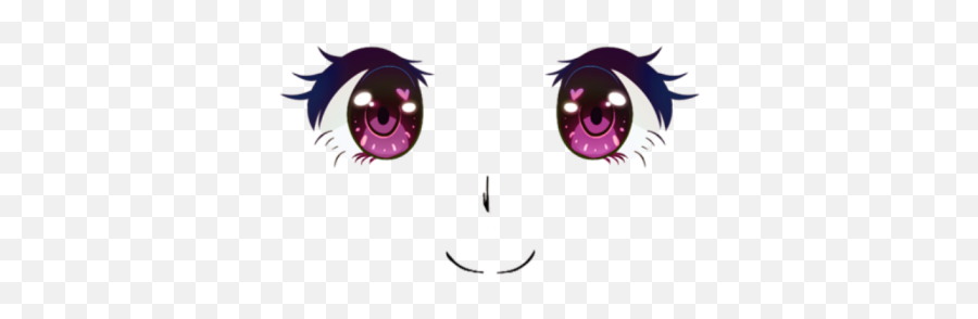 Kawaii Anime Face - Anime Eyes No Background Emoji,Kawaii Emoticon