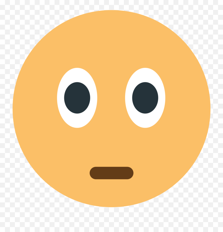 Emojione1 1f610 - Ambivalent Emoji,Wide Eye Emoji