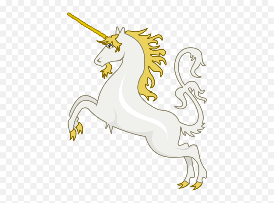 Heraldic Unicorn - Unicorn Full Png Svg Emoji,New Unicorn Emoji