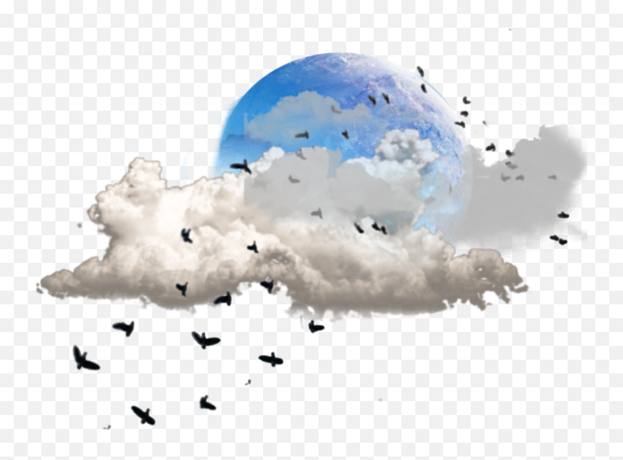 Planets Planet Moon Space Alien Clouds - Illustration Emoji,Cloud Earth Emoji