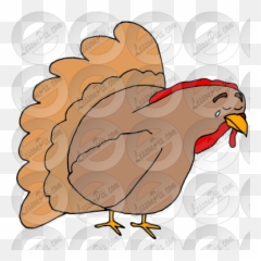 Sad Turkey Clipart Png Big Pictures - Cartoon Emoji