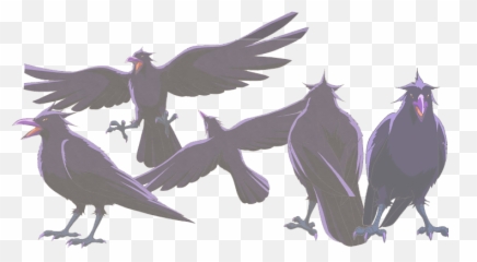 Anime Crow Bird Transparent Png - Anime Crow Png Emoji,Raven Bird Emoji
