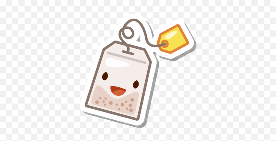 Tea Cute Cartoon Teabag Colorful - Cartoon Cute Tea Bag Emoji,Tea Bag Emoji