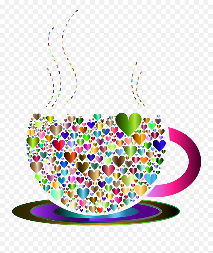 Clipart Hearts Tea Cup Clipart Hearts - Gratitude Clip Art Emoji,Coffee And Heart Emoji
