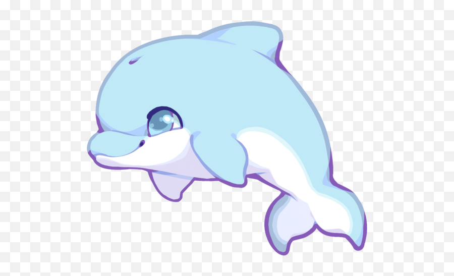 Emoji Clipart Dolphin Emoji Dolphin - Kawaii Dolphin Cute,Dolphin Emoji