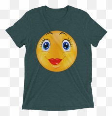 Cute Female Emoticon Shirts - Sophie Scholl T Shirt Emoji,Smiley Emoji