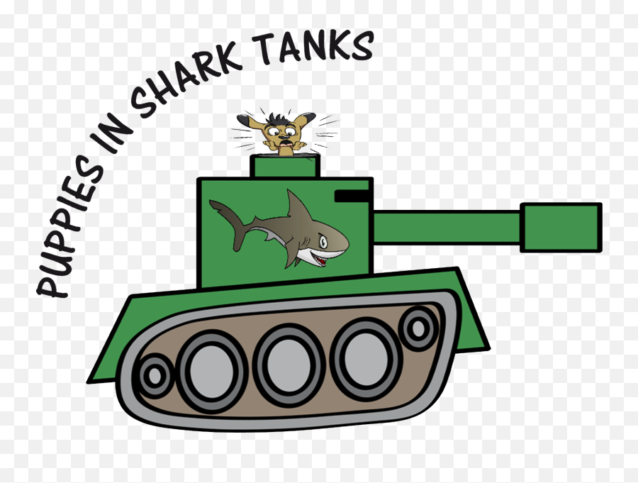 Cob Puppies In Shark Tanks Clipart - Clip Art Emoji,Army Tank Emoji