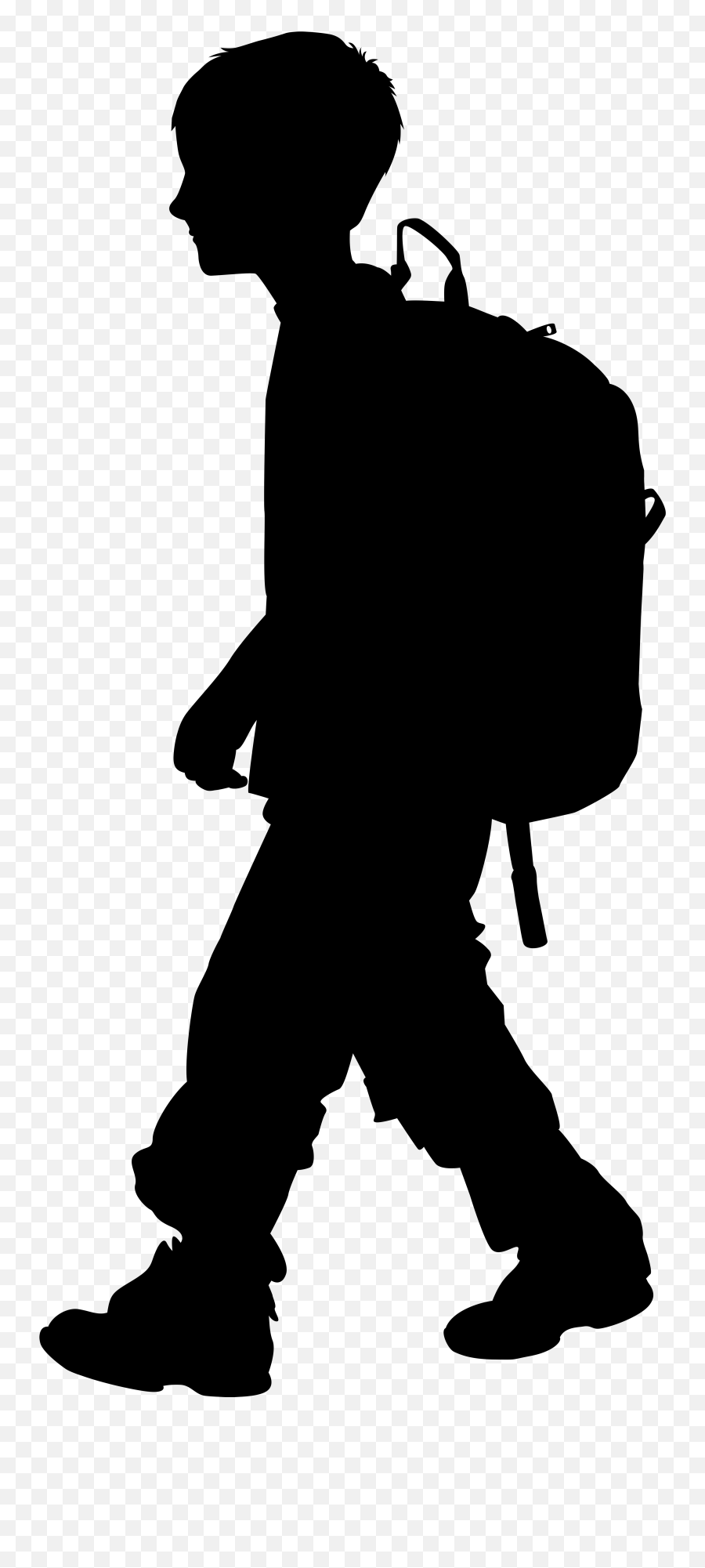 The Best Free Backpack Silhouette Images - Boy Silhouette Png Emoji,Emoji Backpack For Boys