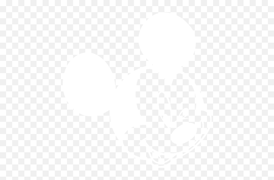 White Mickey Mouse 39 Icon - Mickey Mouse Png White Emoji,Mickey Mouse Emoticon
