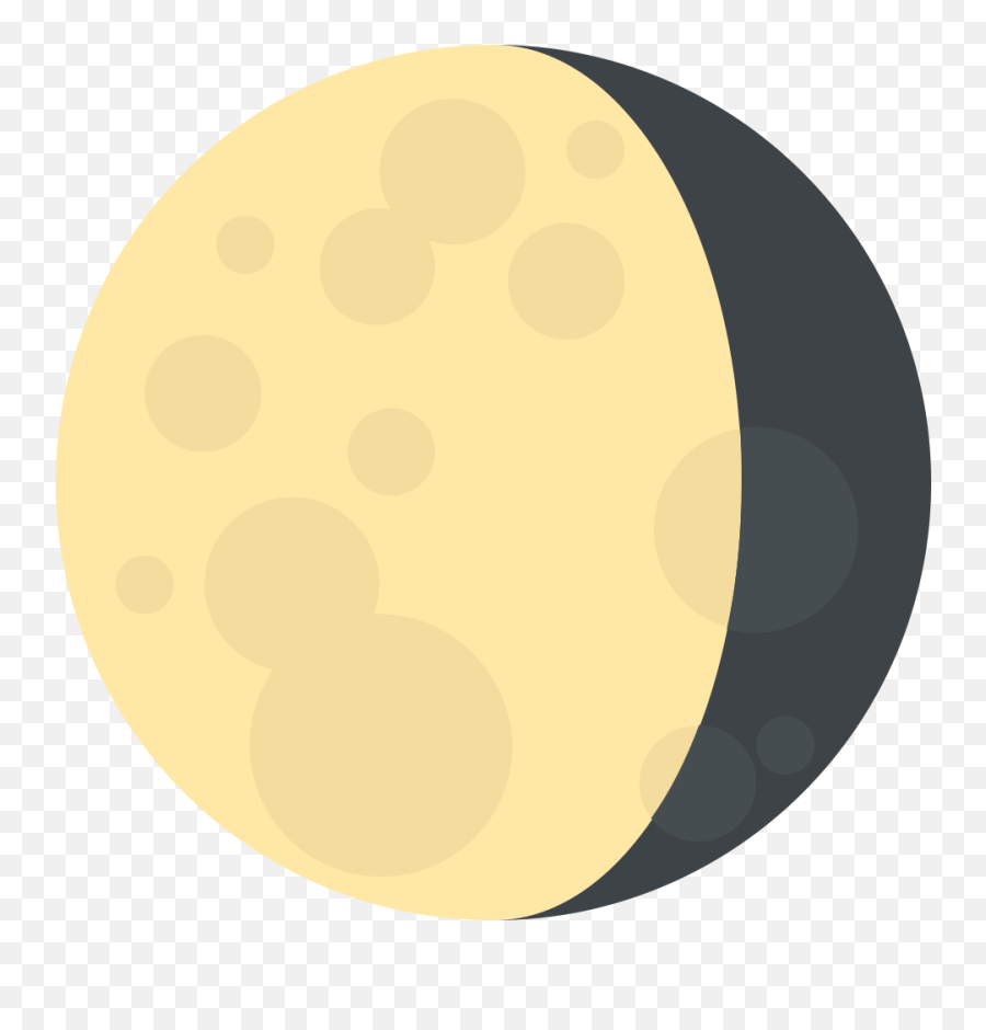 Emojione 1f316 - Waning Gibbous Moon Cartoon Emoji,Moon Emoji
