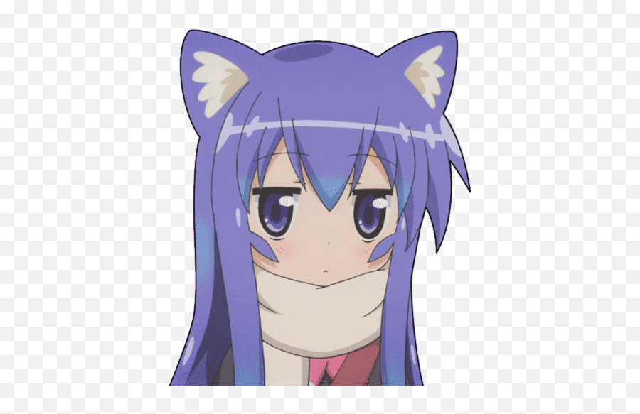 Blue Anime Eyes Stickers For Android - Anime Wolf Girl Gif Emoji,Pleading Eyes Emoji