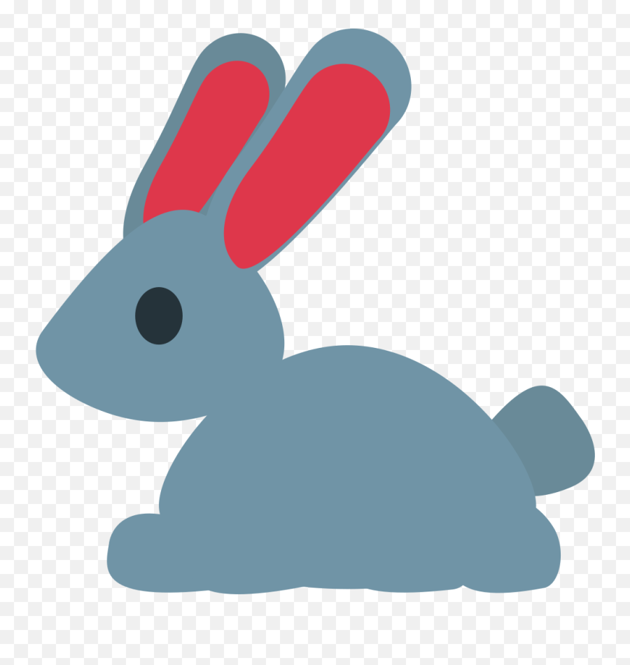 Emojione1 1f407 - Domestic Rabbit Emoji,Emoji Ear