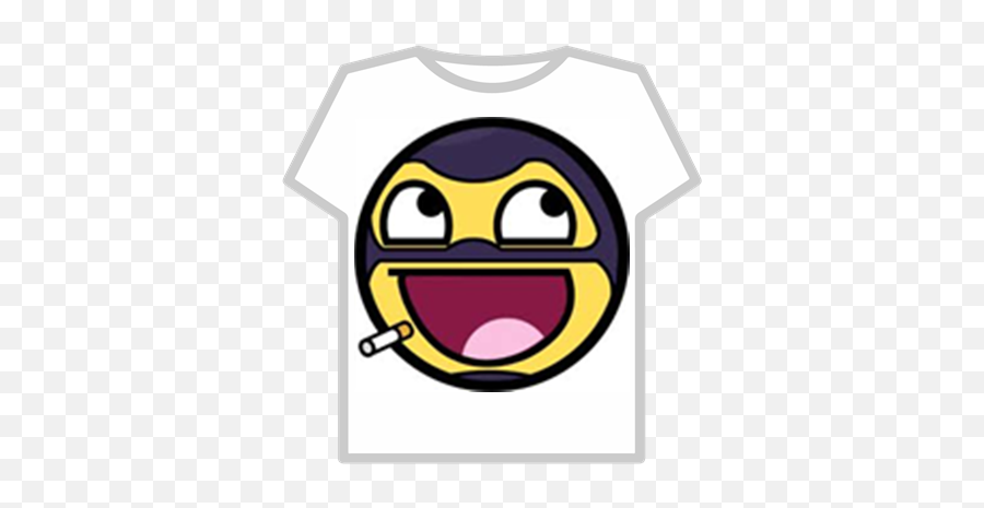 Tf2 Epic Face Ninja With Cigar Sasuke T Shirt Roblox Emoji Ninja Emoticon Free Transparent Emoji Emojipng Com - epic face t shirt roblox