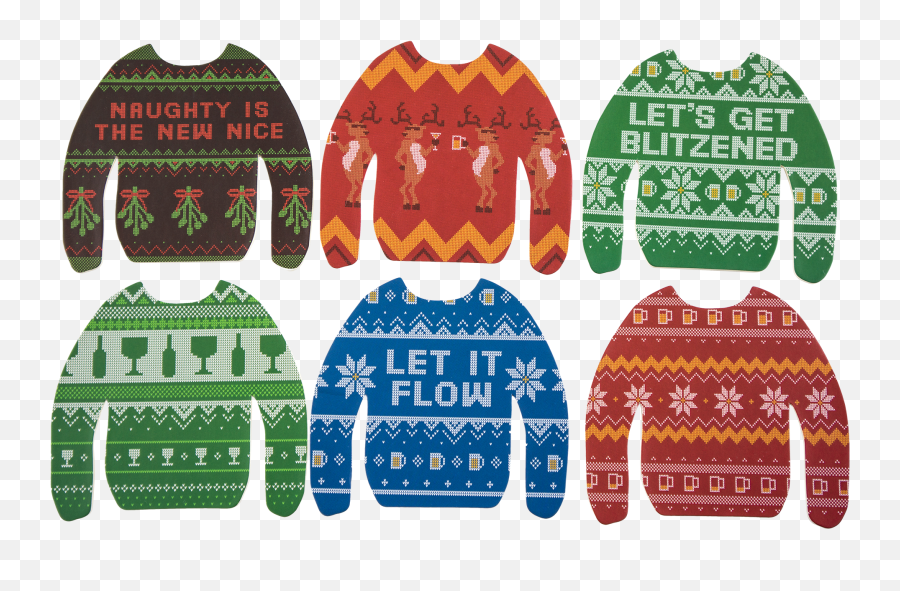 Ugly Sweater Transparent Png Clipart - Ugly Holiday Sweaters Clipart Emoji,Emoji Jumpers