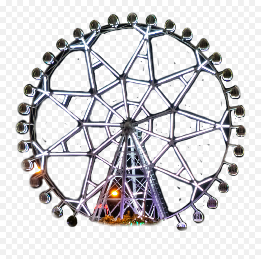 Wheel Ferriswheel Fun Amusement Park - Design Emoji,Ferris Wheel Emoji