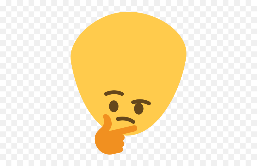 Original Style Emoji - Big Brain Thinking Emoji,Calm Emoji