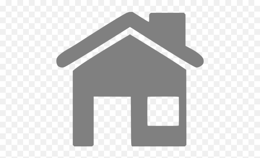 Gray Home 5 Icon - Transparent Grey Home Icon Emoji,House Emoticon