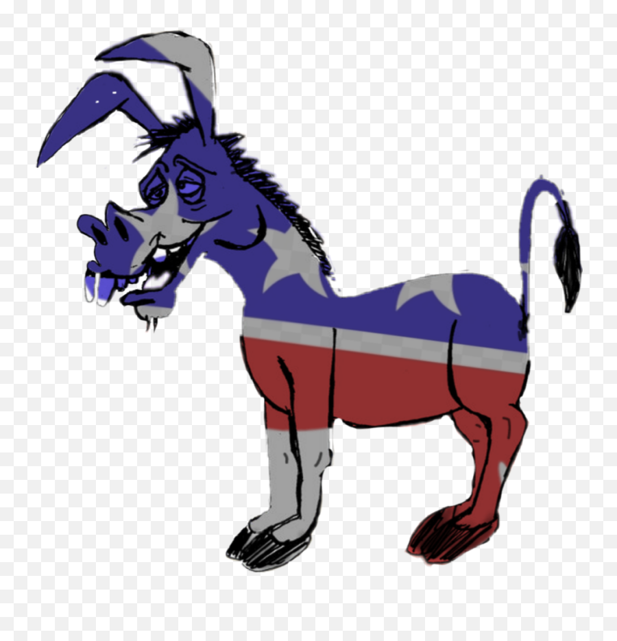 Donkey Mule Democrat Left - Cartoon Emoji,Mule Emoji