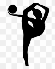 Gymnastics Clipart Clipart Flip - Rhythmic Gymnastics Ball Silhouette Emoji,Gymnastics Emoji For Iphone