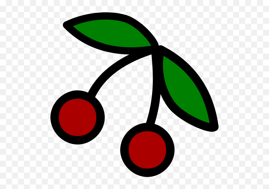 Cherries Fruit Icon Vector Drawing - Cartoon Cherries Emoji,Banana Emoji