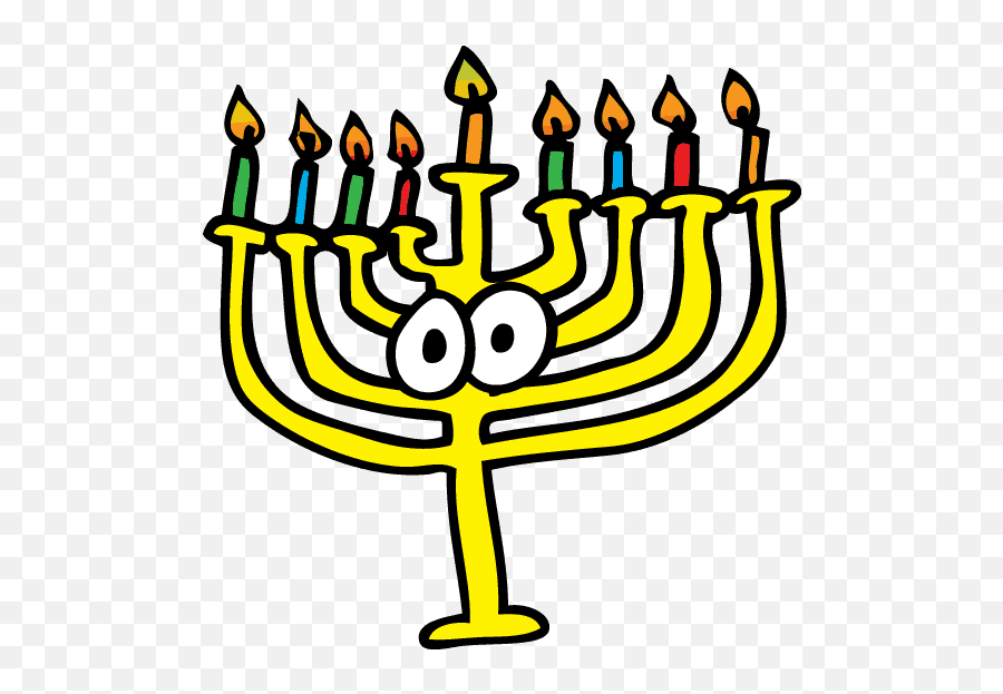 Sticker By Jon Burgerman - Clip Art Emoji,Hanukkah Menorah Emoji