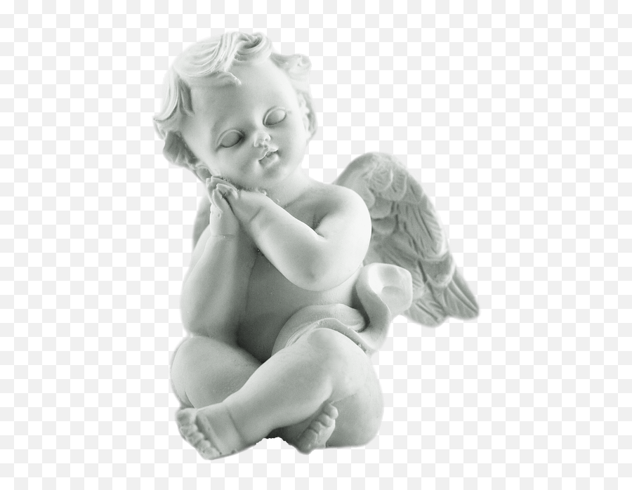 Angel Cherub Symbol - Baby Angel Statue Png Emoji,Guardian Angel Emoji