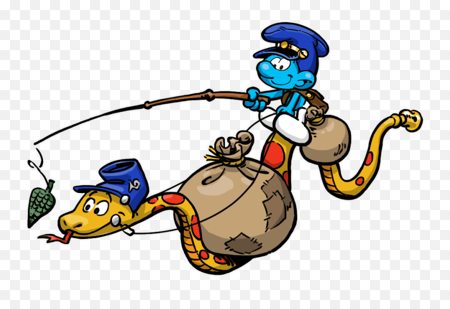Snake Smurf Clipart - Postman Smurf Emoji,Smurf Emoji