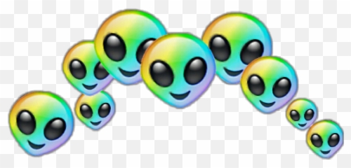Freetoedit Aliens - Png Transparent Alien Crown Emoji,Alien Picture Frame Emoji