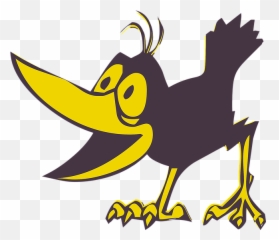 Download Vector Crow Graphics Portable Network Free Photo - Clipart Cartoon Png Emoji