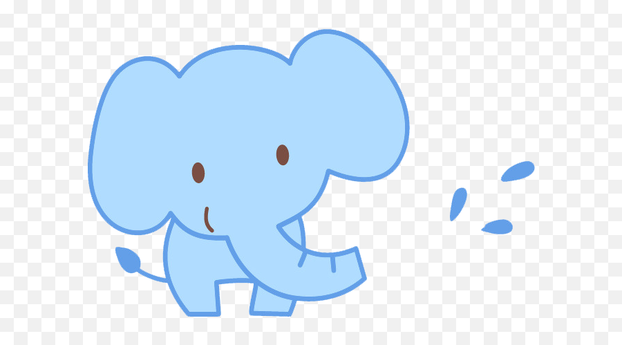 Cartoon Drawing Illustration - Cute Baby Elephant Cartoon Cute Elephant Png Emoji,Elephant Emoji