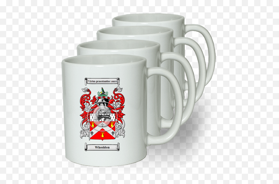 Wheeldon Coat Of Arms Coffee Mug - Serveware Emoji,Scottish Flag Emoji
