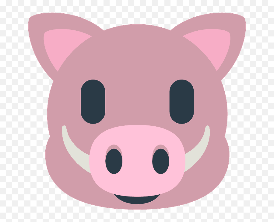 Boar Emoji Clipart Free Download Transparent Png Creazilla - Emoji Boar On Facebook,Piggy Emoticons