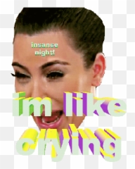 Kardashian Happy Birthday Meme Funny - Crying Kim Emoji,Kim K Emoji